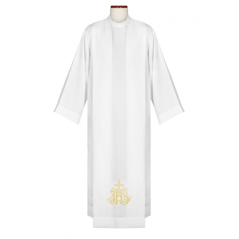 Priesteralb IHS Stickerei gold
