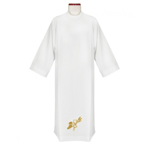 Bestickte Priester-Albe (Kelch)