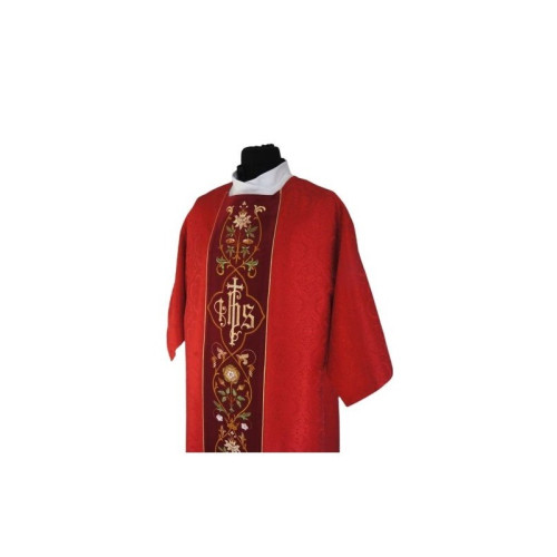 Roman Dalmatic - Jacquard-Stoff - Samtgürtel