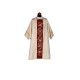 Dalmatic romanischer Typ - Brokatstoff - IHS