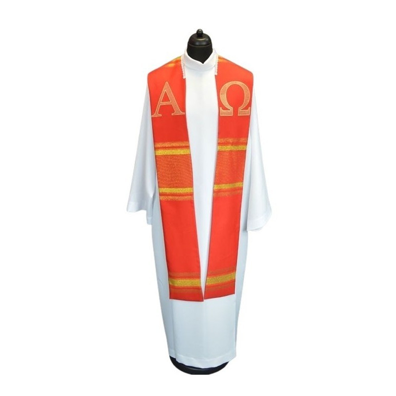 Alpha und Omega rote Stola