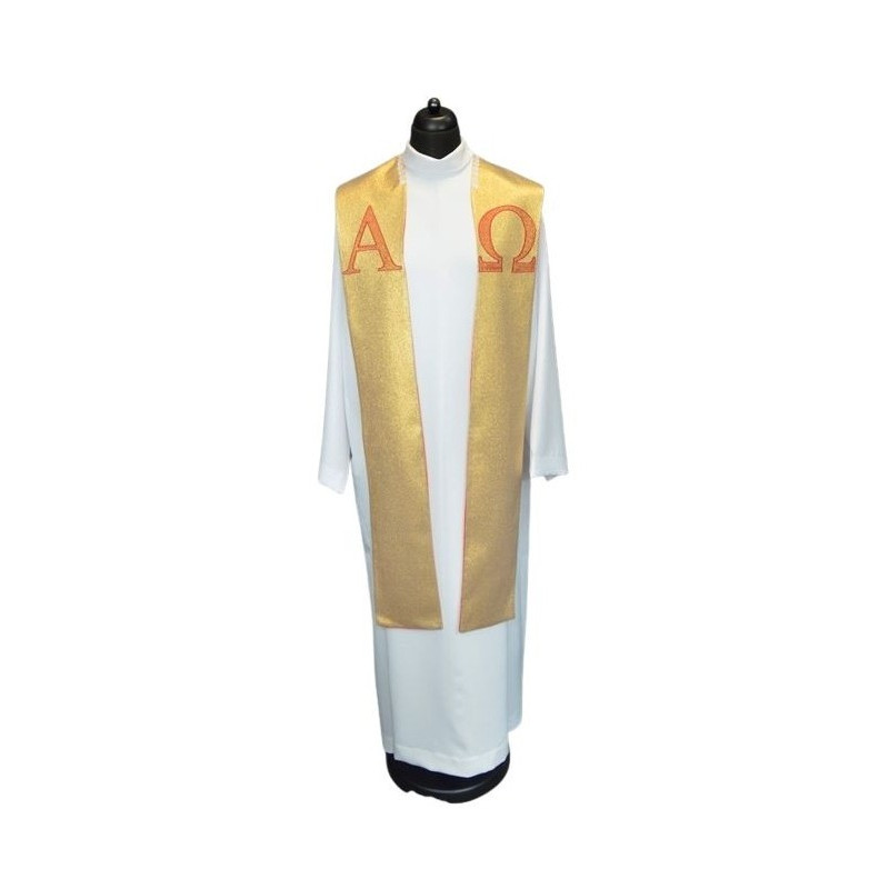 Alpha und Omega Goldstola für die Konzelebration